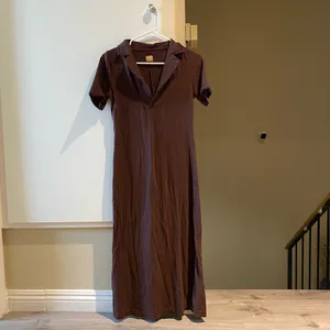 Free people Elegant Brown Midi Dress thumbnail 3