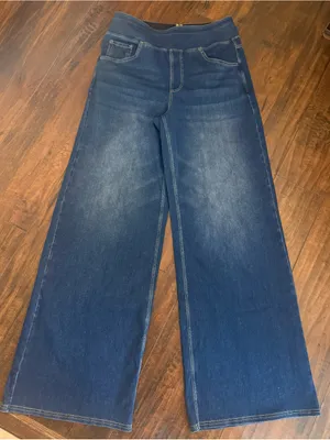 Halara Wide Leg Pull Up Women’s Jeans - Dark Blue Medium thumbnail 1