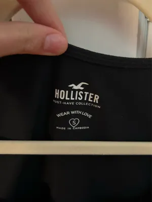 Black Hollister Square Neck Top thumbnail 4