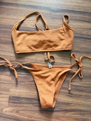 SheIn Burnt Orange Bikini Set thumbnail 1