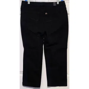 Aura From the Women at Wrangler Short Rise Black Jean‎ Capris Size 10P Avg thumbnail 2