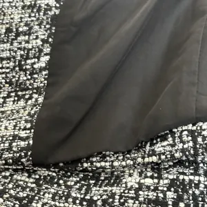 Karl Lagerfeld black/white Tweed‎ Suit Jacket Cropped work casual XL thumbnail 5