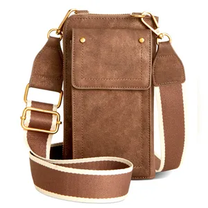 Style & Co. Leather Crossbody Phone Wallet in Chocolate‎ Brown thumbnail 1