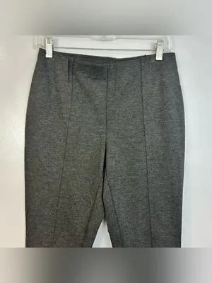 NWT J. Jill Grey Ponte Pull On Stretch Pants Leggings Elastic Waist Size Medium thumbnail 7