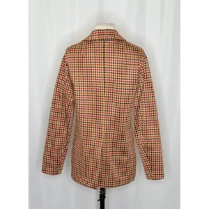 Anthropologie AVEC LES FILLES Longline Plaid Blazer Jacket Preppy Academia Small thumbnail 9
