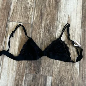 Pink Victoria's Secret black lace bralette thumbnail 5