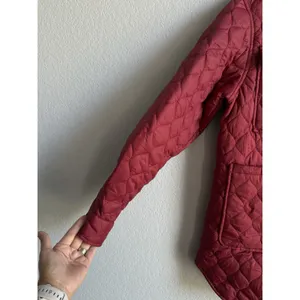 Evaless Jacket Women's Small Lightweight Quilted Puffer Coat Dark Red Cozy NEW thumbnail 7