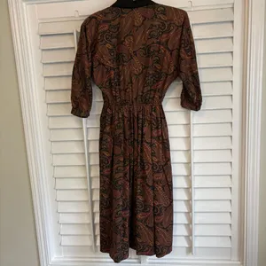 Candace By Ingrid Paisley Midi Dress Size 5/6‎ thumbnail 2
