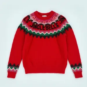 New York Laundry Holiday Classics Jingle Bells Sweater Small Red Christmas thumbnail 9