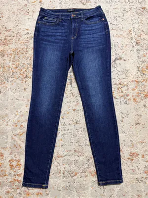 Judy Blue high rise dark wash skinny jeans size 11/30 thumbnail 12