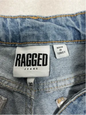 Womans Excellent Ragged Jean Blue Jeans Waist 30 Inch thumbnail 4