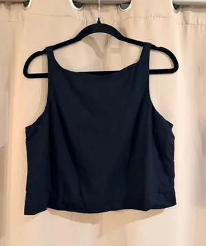 Gap Classic Black Cropped Tank Top - Women thumbnail 1