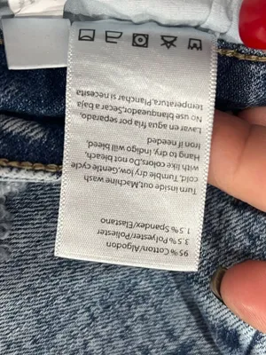Risen hight rise Acid wash cropped flare Jeans thumbnail 9