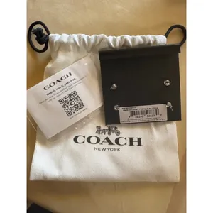 Coach Set of 2 Silver Stud Earrings One Size thumbnail 4