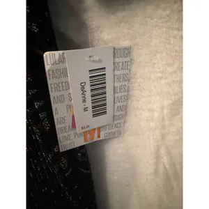 LuLaRoe DeAnne Maxi Dress Medium Metallic‎ Pleated Wrap Dress Long Sleeve NEW thumbnail 4