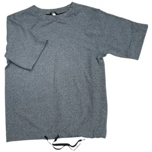 Lululemon Half Sleeve Gray Tunic Sweatshirt Size 10 M/L Loungewear Drawstring thumbnail 8