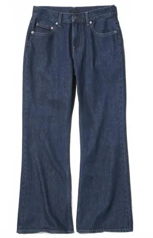 Uniqlo Bootcut Jeans NWT Blue 23inch thumbnail 1
