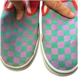 Vans Checkerboard Slip On Canvas Skate Shoes Multi Color Streetwear Sneakers 8 thumbnail 7