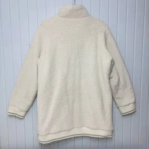 Athleta Tugga long sherpa jacket in a‎ natural/cream color Size L thumbnail 6