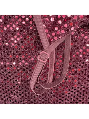 Vintage Y2K Cami Tank Top Burgundy Sparkle Made in the USA Size 18/20 XL 1X thumbnail 4