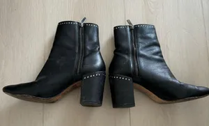 Thursday Boot Co Womens Black Studded Highline Handcrafted Leather Bootie thumbnail 6