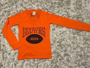 Pink Cleveland browns Top thumbnail 1