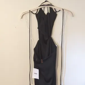 new xl Nookie Stella Cutout Black Strappy Lace Up Sleeveless Maxi Cocktail Gown thumbnail 4