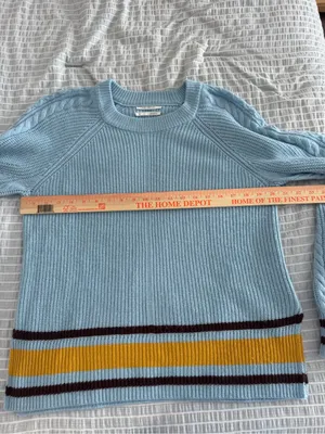 Anthropologie Sky Striped Sweater Size‎ Medium thumbnail 6