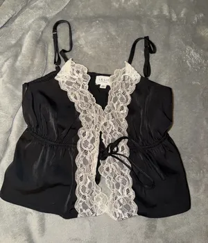 Y2K lace top Black Size XS thumbnail 1