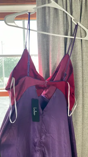 Lulu’s Pink Red And Purple Midi Dress thumbnail 3