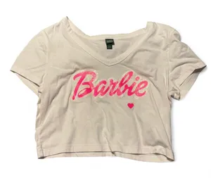 Wild Fable Barbie off the shoulder crop top thumbnail 1