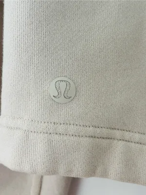Lululemon braided sleeve crewneck cotton pullover beige size 6 thumbnail 5
