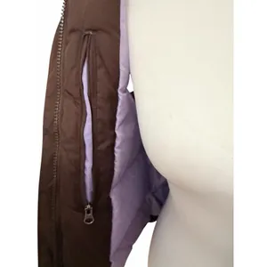 Columbia Women's Puffer Vest with Hood Brown purple Size Small thumbnail 4