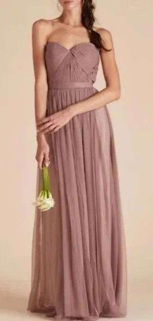 Birdy Grey Christina Convertible Tulle Bridesmaid Dress Purple Sandy Mauve Small thumbnail 1