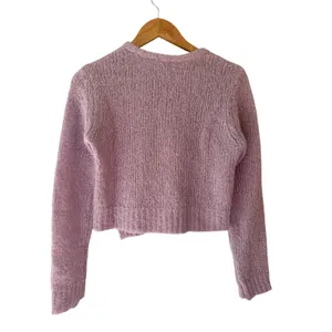 A.L.C. Alpaca Blend Sweater Small Petite Lavender Purple Cropped thumbnail 3