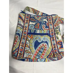 Vera Bradley Crossbody Bag Paisley Floral Quilted‎ Cotton Purse Adjustable Strap thumbnail 2
