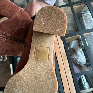 Dolce Vita knee high suede boots brandy leather heel sarie western riding thumbnail 9