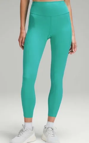 lululemon athletica Fast & Free High-Rise 25” With Pockets -Kelly Green Size 12 thumbnail 1