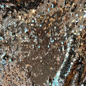 Chelsea28 new with tags‎ Silver Sequin Mock Neck Long Sleeve Top XS thumbnail 3