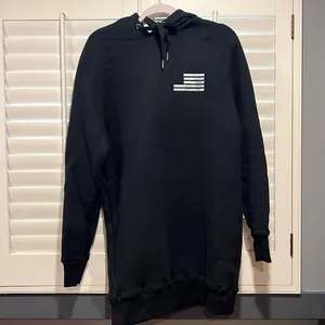 Good American NWT Black Oversize Large Back Logo Pull Over‎ Hoodie size 0/0 thumbnail 2