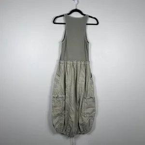 Daily Practice By Anthropologie High Neck Tank Twofer Dress Green Sz M thumbnail 8