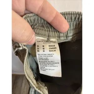 Women’s American Eagle Green Cargo Pants Size 00 Preowned thumbnail 11