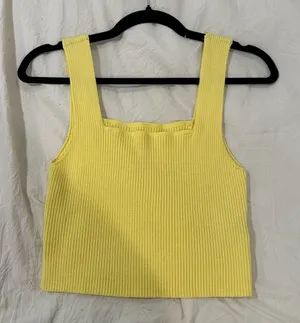 Knit Crop Top Shein thumbnail 1