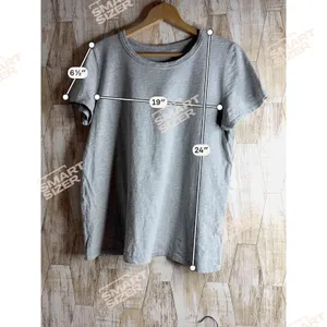 Aerie‎ Real Gray Short Sleeve Crew Neck Cotton T-Shirt Size Medium thumbnail 4