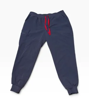 FIGS Zamora Jogger Scrub Pants Charcoal Gray Red Drawstring XXL 1000208 thumbnail 1
