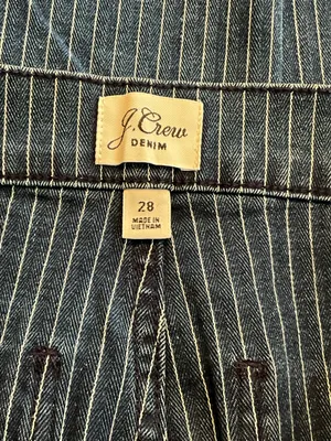 J Crew slim wide leg sailor jeans in stripes thumbnail 8