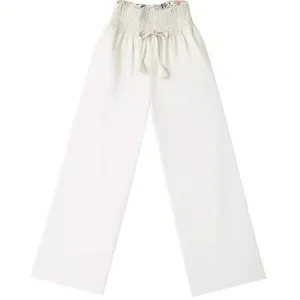Vera Bradley Claudine‎ Palazzo Pants Ivory Wide Leg Tassel Rayon M NEW Women's thumbnail 4
