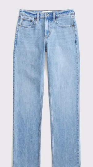 Abercrombie & Fitch Mid Rise The Straight Jean Size 37 / 24‎ plus size Jeans thumbnail 1