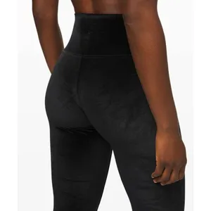Lululemon Wunder Lounge High-Rise Tight 28" Crushed Velvet Size 4 thumbnail 4