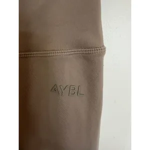 AYBL‎ Core High Waisted Leggings Women Small Taupe Brown Workout Yoga Tights thumbnail 2